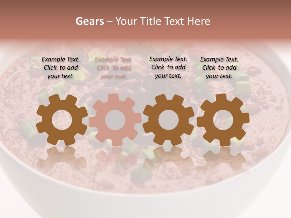 Vegan Meat Chilli Beans PowerPoint Template