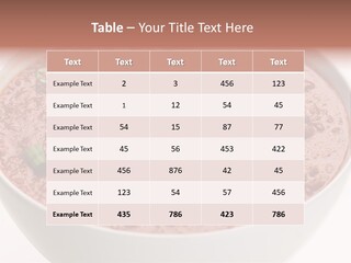 Vegan Meat Chilli Beans PowerPoint Template