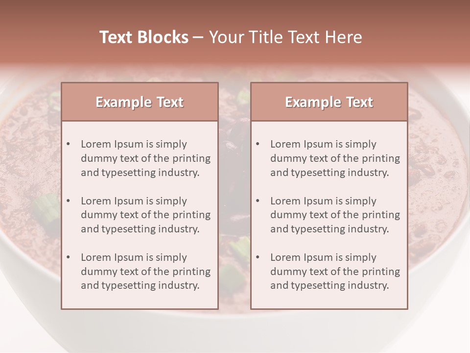 Vegan Meat Chilli Beans PowerPoint Template