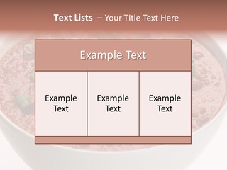 Vegan Meat Chilli Beans PowerPoint Template