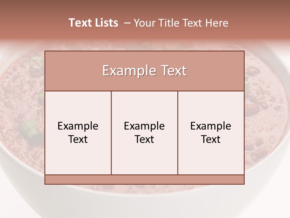 Vegan Meat Chilli Beans PowerPoint Template