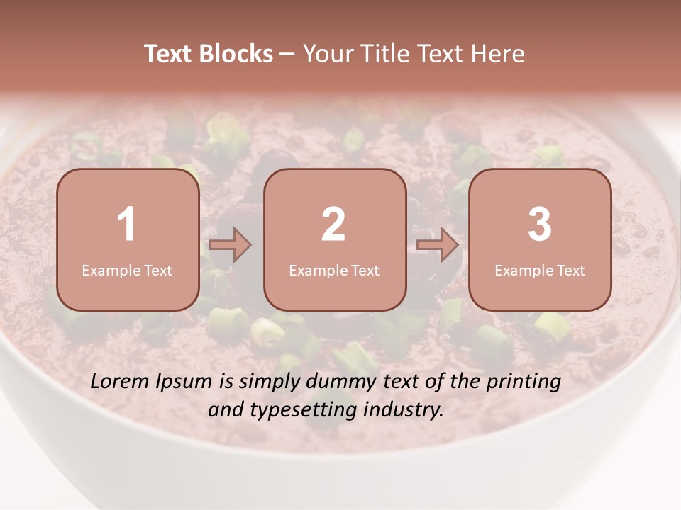 Vegan Meat Chilli Beans PowerPoint Template