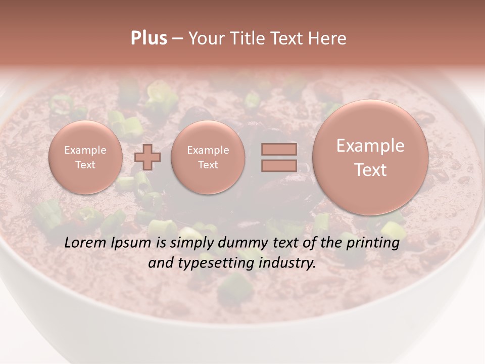 Vegan Meat Chilli Beans PowerPoint Template