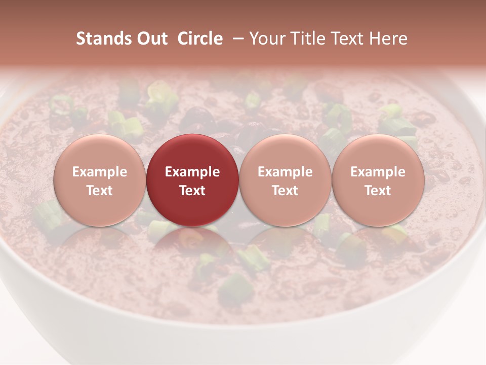 Vegan Meat Chilli Beans PowerPoint Template