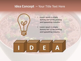 Vegan Meat Chilli Beans PowerPoint Template