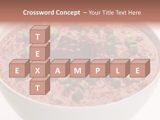 Vegan Meat Chilli Beans PowerPoint Template