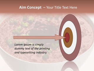 Vegan Meat Chilli Beans PowerPoint Template