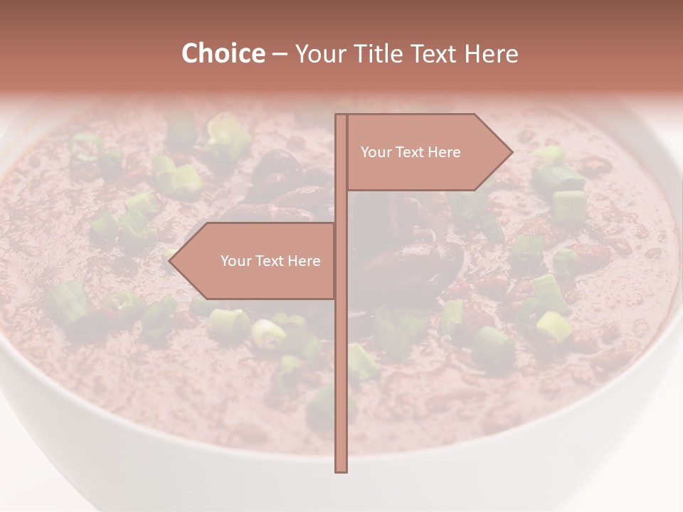 Vegan Meat Chilli Beans PowerPoint Template