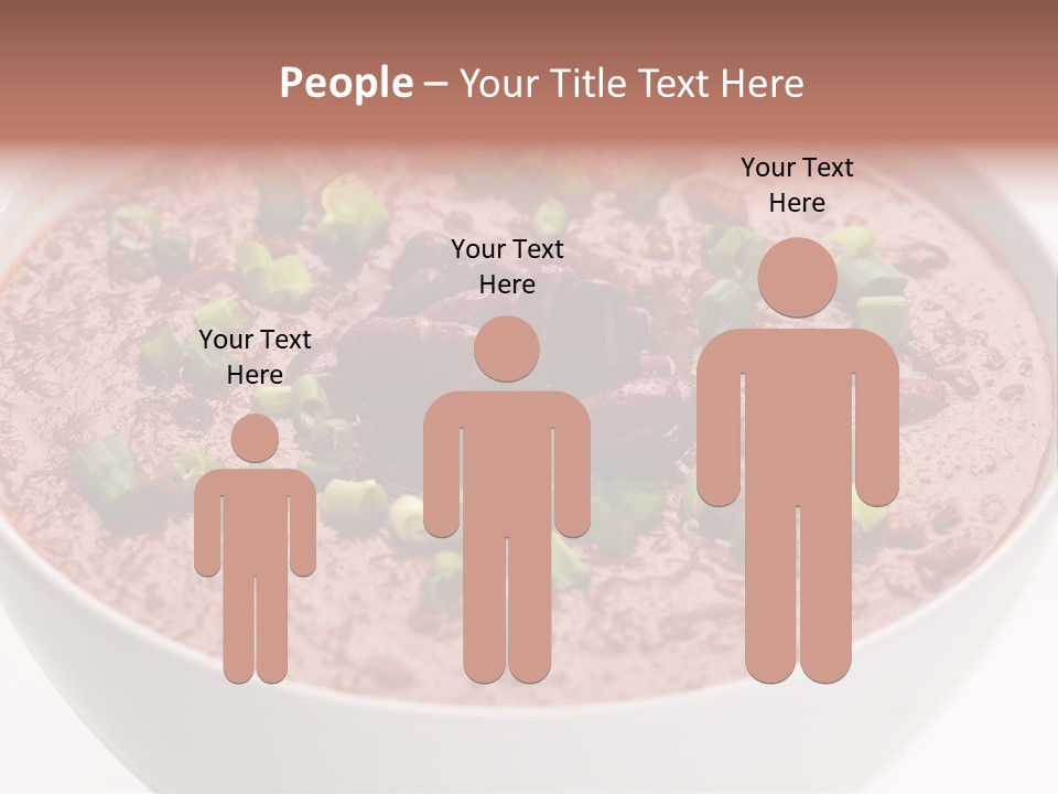 Vegan Meat Chilli Beans PowerPoint Template