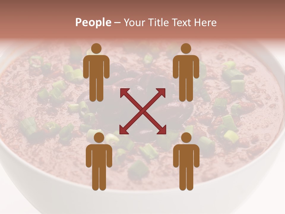 Vegan Meat Chilli Beans PowerPoint Template
