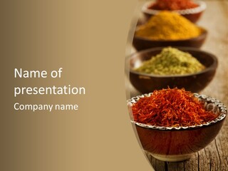 Dry Bowl Pepper PowerPoint Template