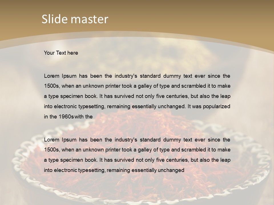 Dry Bowl Pepper PowerPoint Template