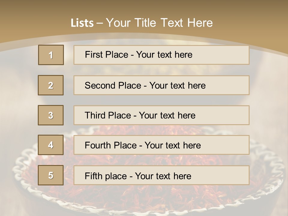 Dry Bowl Pepper PowerPoint Template