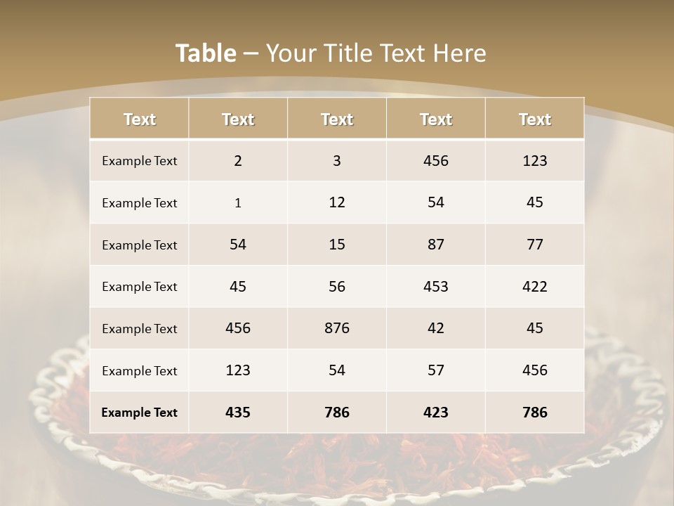 Dry Bowl Pepper PowerPoint Template