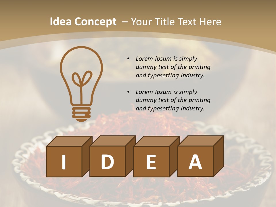 Dry Bowl Pepper PowerPoint Template