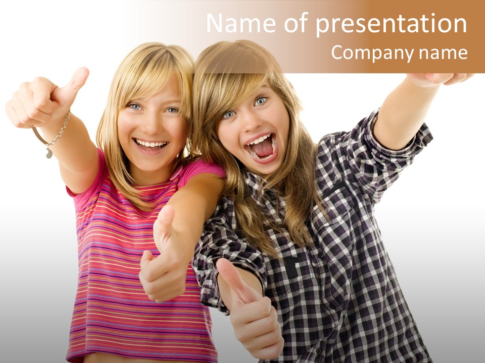 Teen Person Joy PowerPoint Template