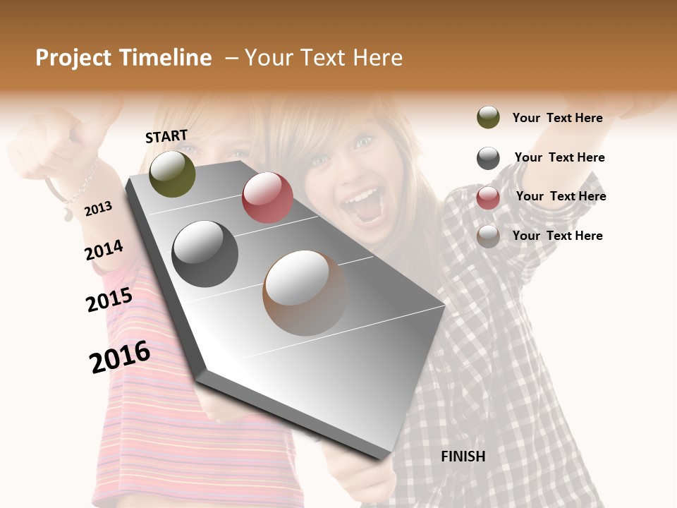 Teen Person Joy PowerPoint Template