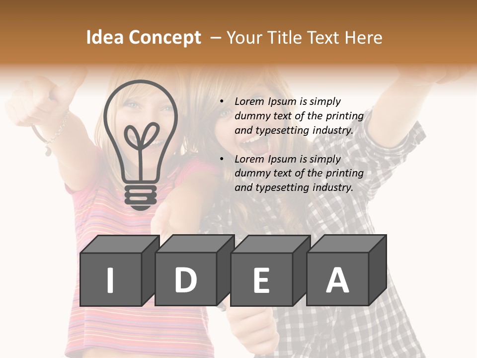 Teen Person Joy PowerPoint Template