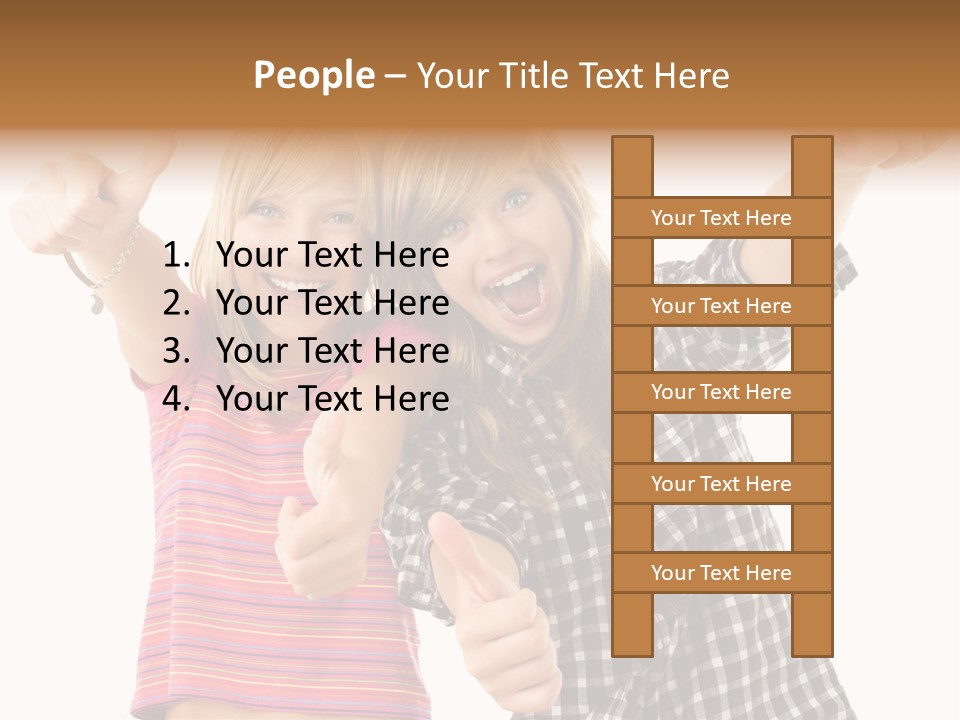 Teen Person Joy PowerPoint Template