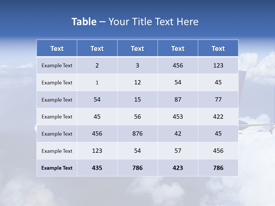 Falcon Wing Land PowerPoint Template