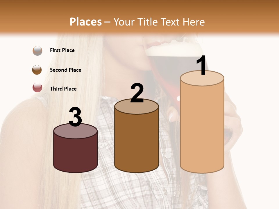 Person Girl Eye PowerPoint Template