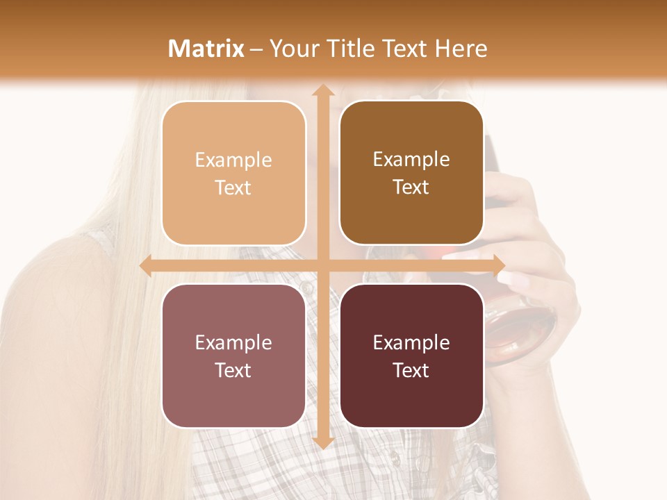 Person Girl Eye PowerPoint Template