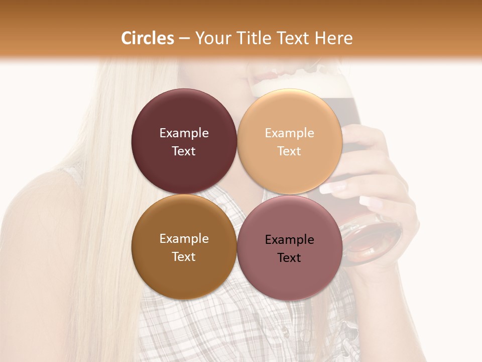 Person Girl Eye PowerPoint Template