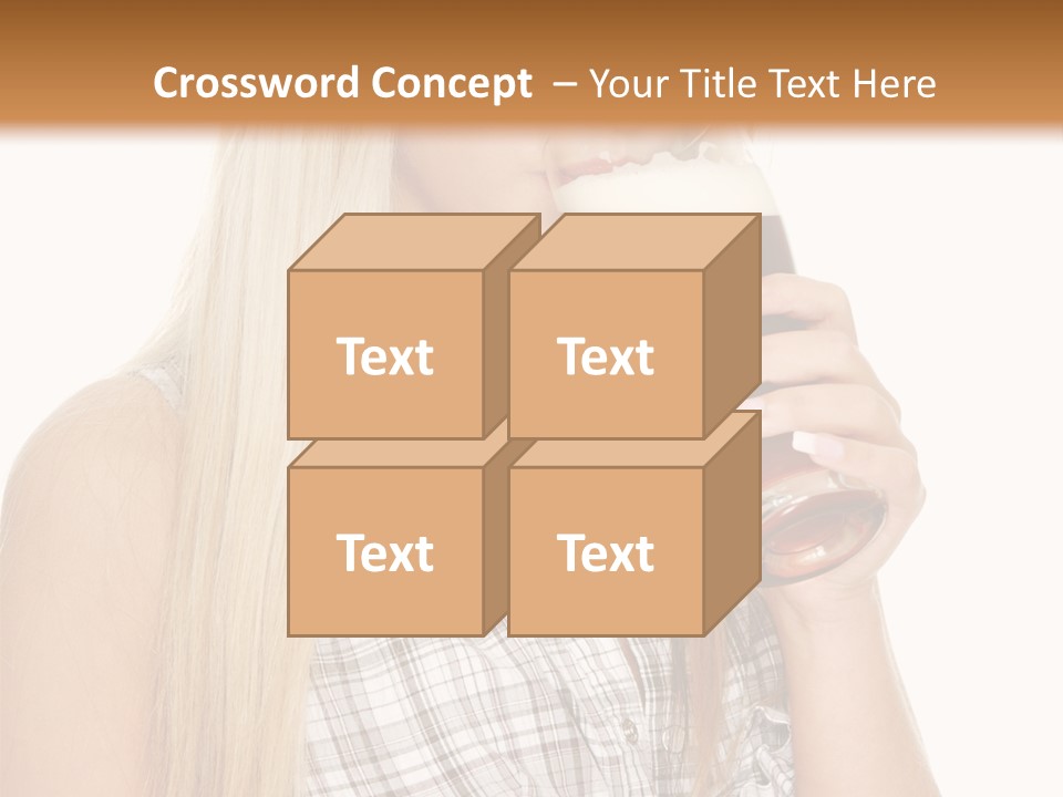 Person Girl Eye PowerPoint Template