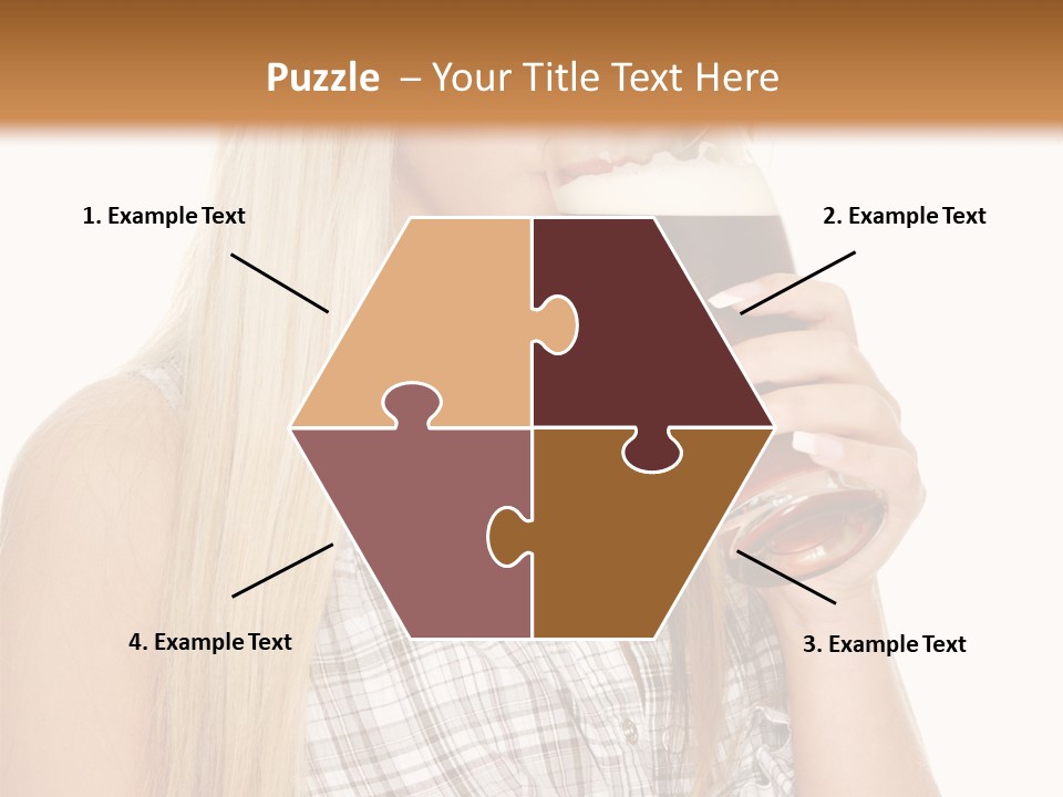 Person Girl Eye PowerPoint Template