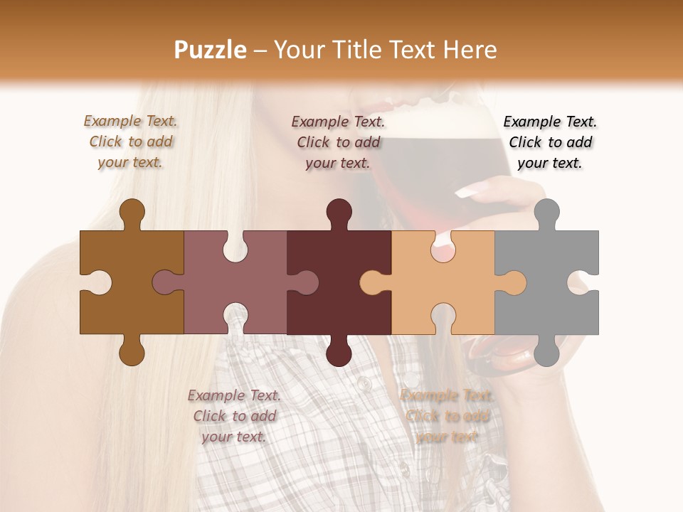 Person Girl Eye PowerPoint Template