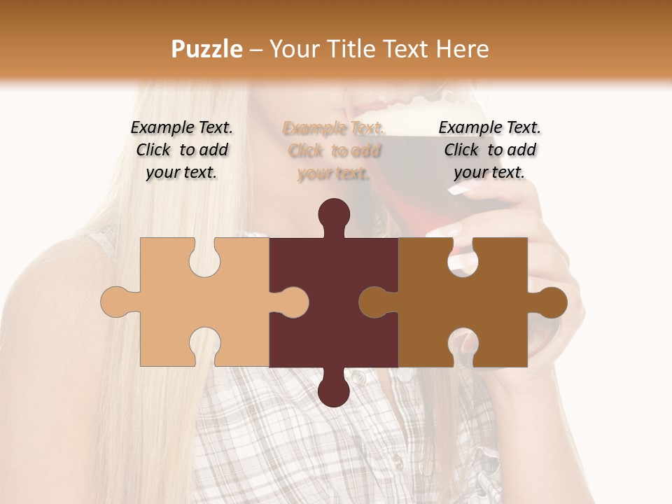 Person Girl Eye PowerPoint Template