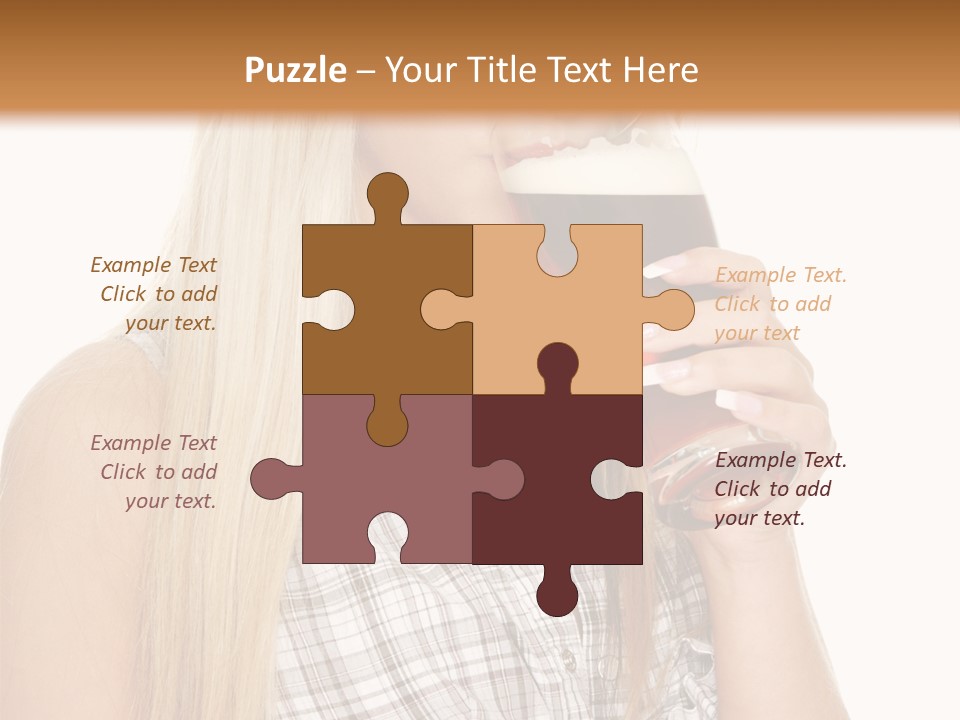 Person Girl Eye PowerPoint Template