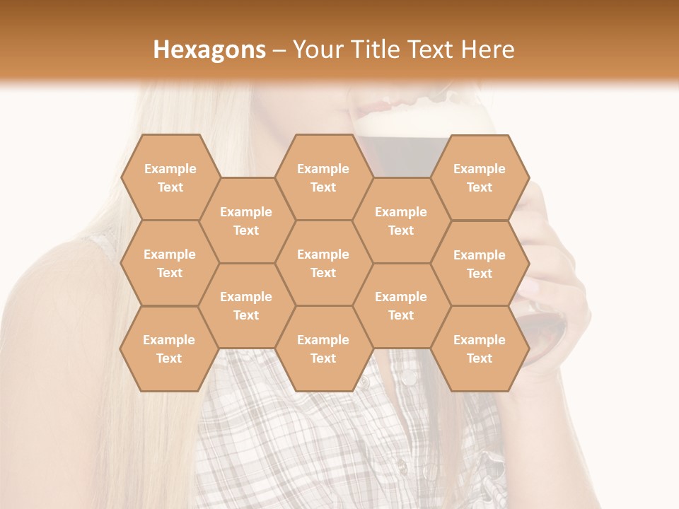 Person Girl Eye PowerPoint Template