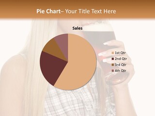 Person Girl Eye PowerPoint Template