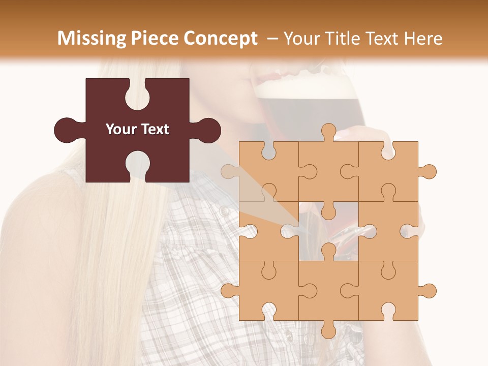 Person Girl Eye PowerPoint Template