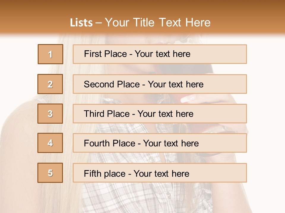 Person Girl Eye PowerPoint Template