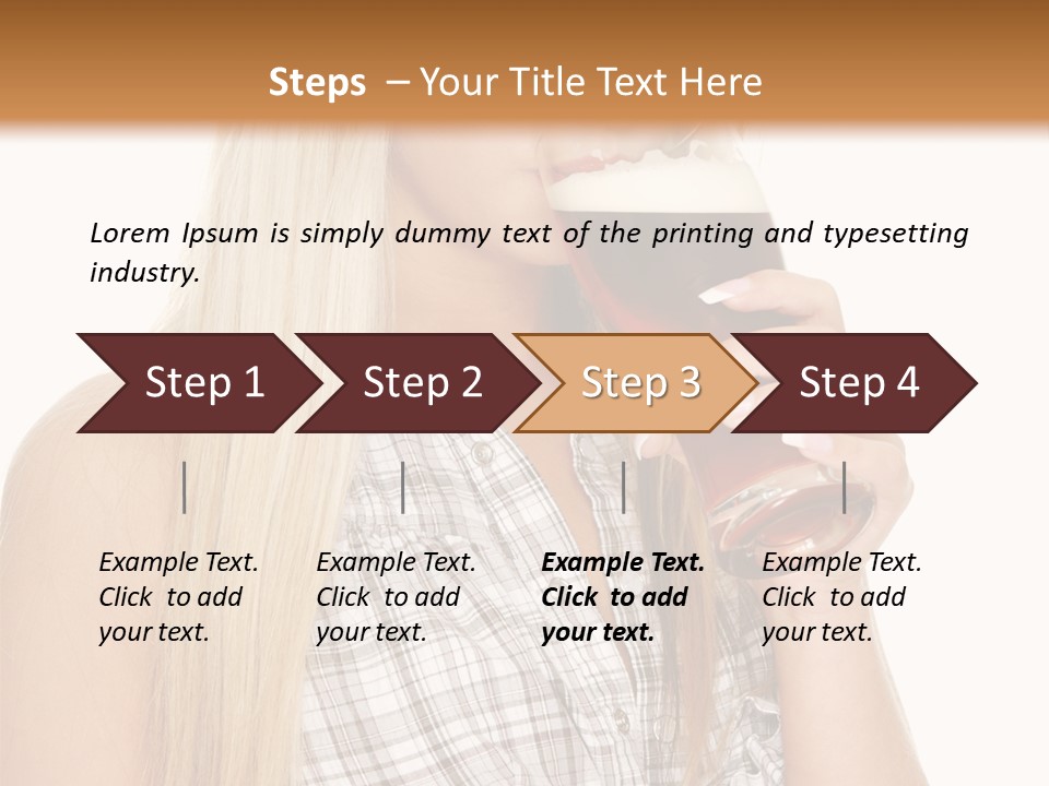 Person Girl Eye PowerPoint Template