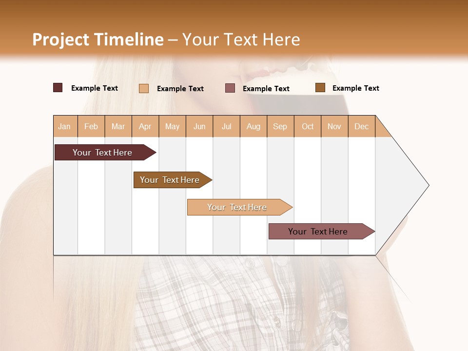 Person Girl Eye PowerPoint Template