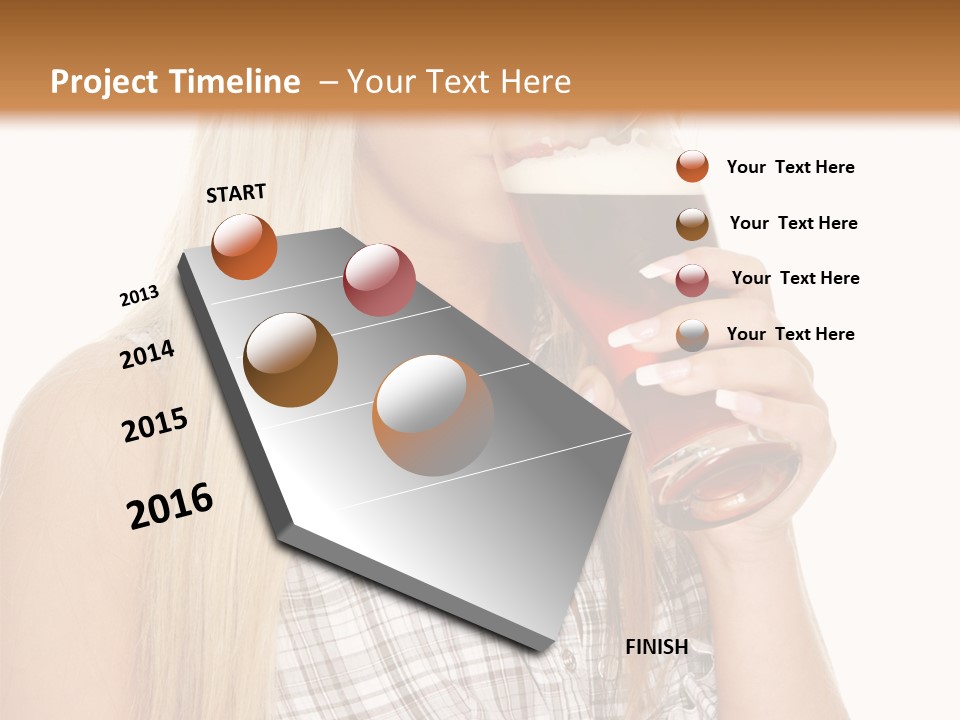 Person Girl Eye PowerPoint Template