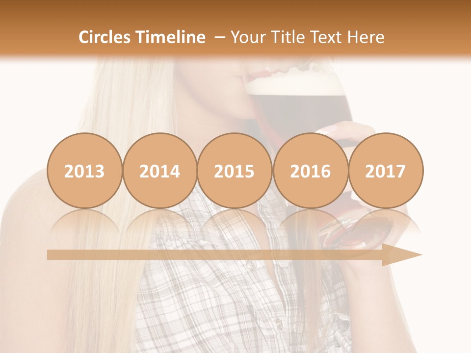 Person Girl Eye PowerPoint Template