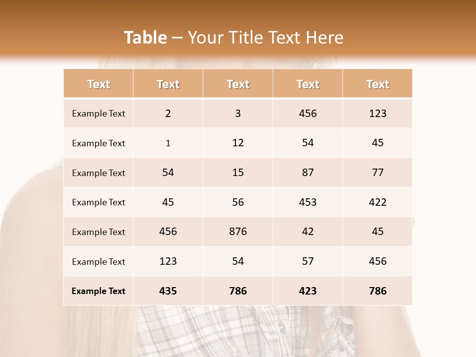 Person Girl Eye PowerPoint Template