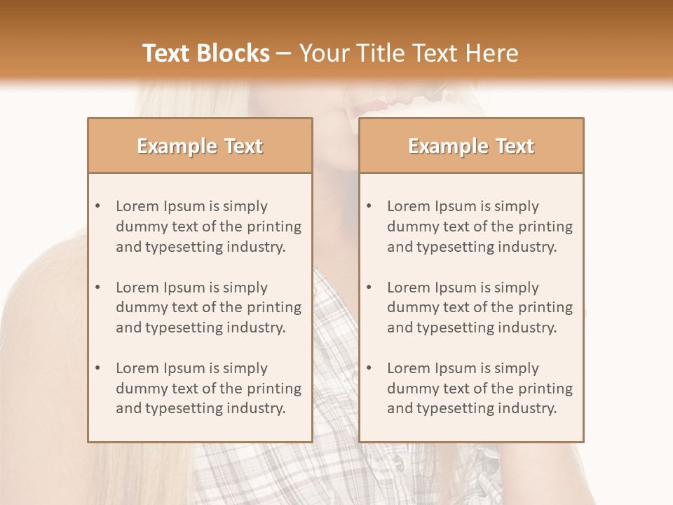 Person Girl Eye PowerPoint Template