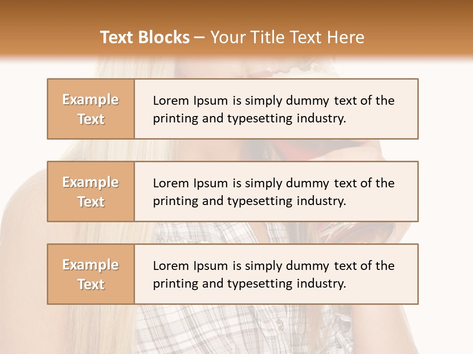 Person Girl Eye PowerPoint Template