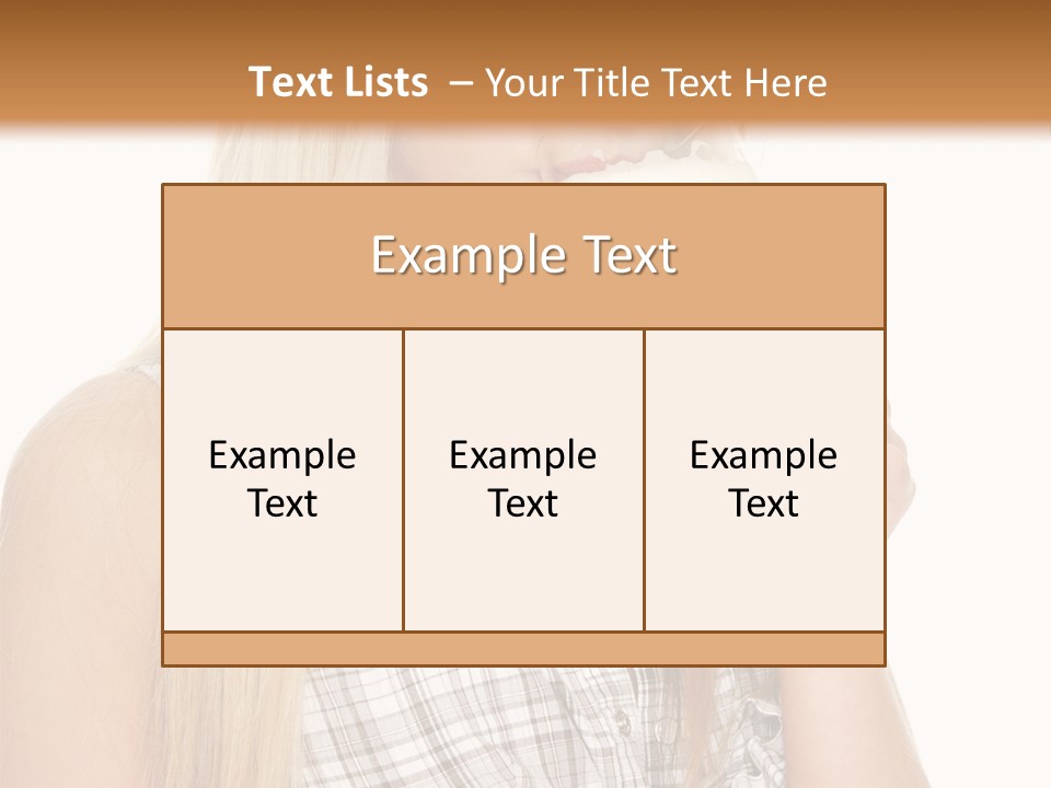Person Girl Eye PowerPoint Template