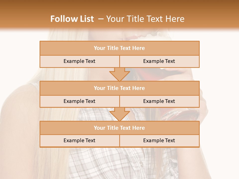 Person Girl Eye PowerPoint Template