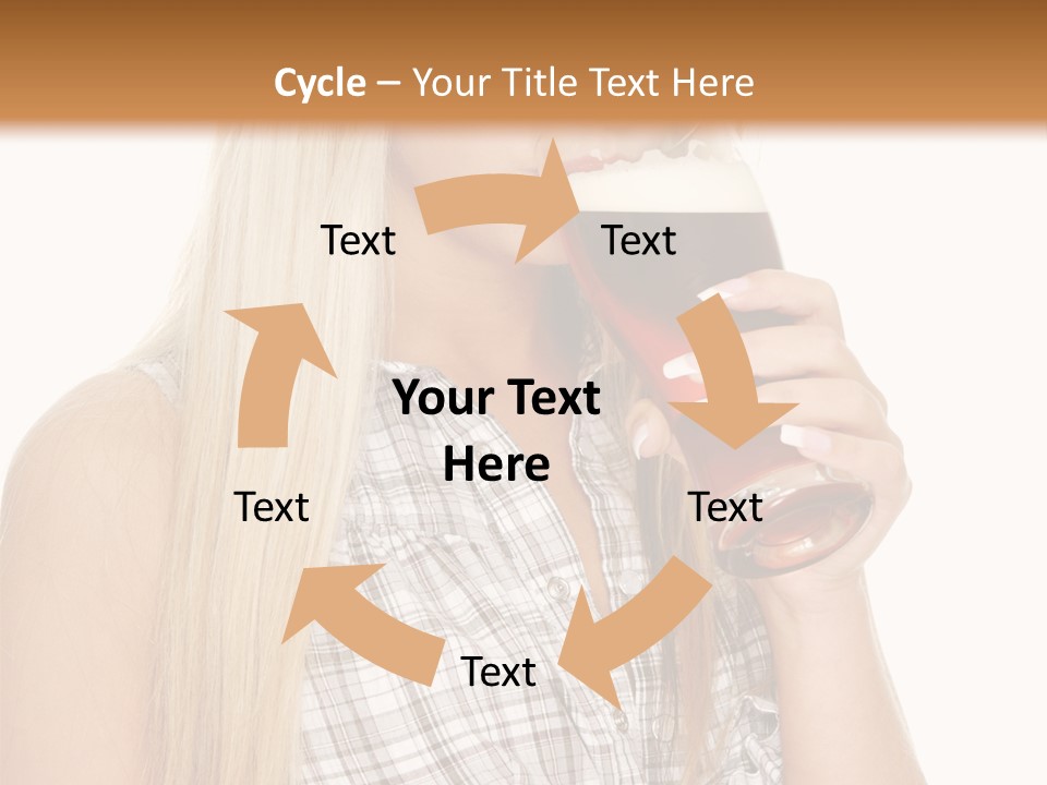 Person Girl Eye PowerPoint Template