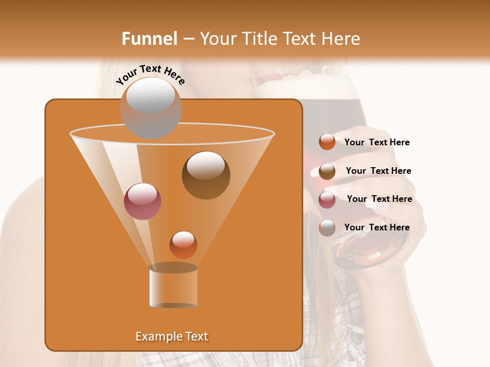 Person Girl Eye PowerPoint Template