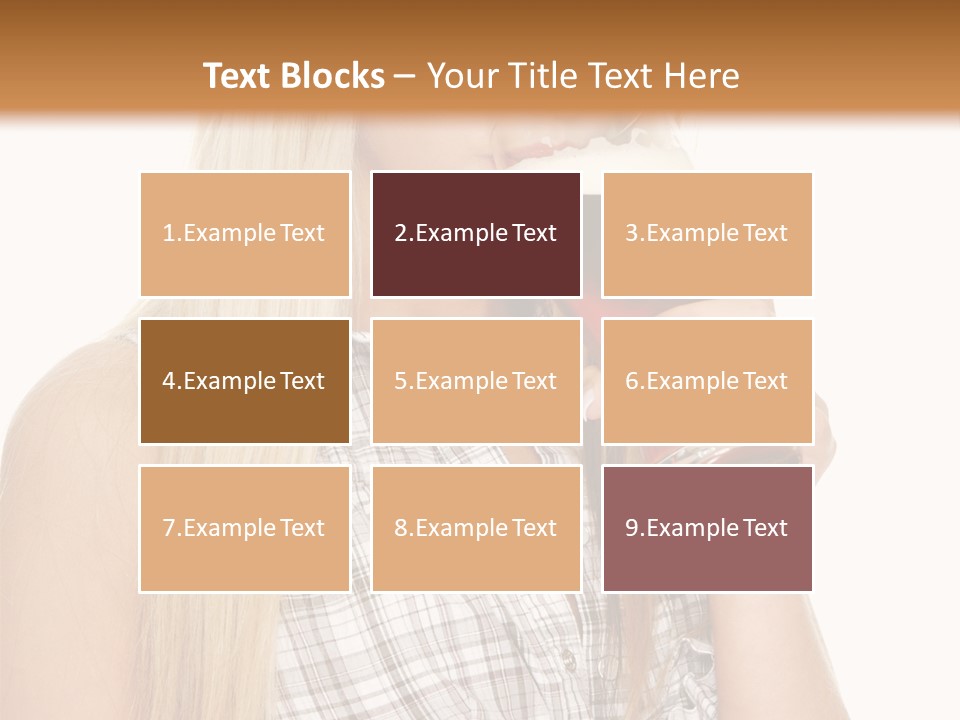 Person Girl Eye PowerPoint Template