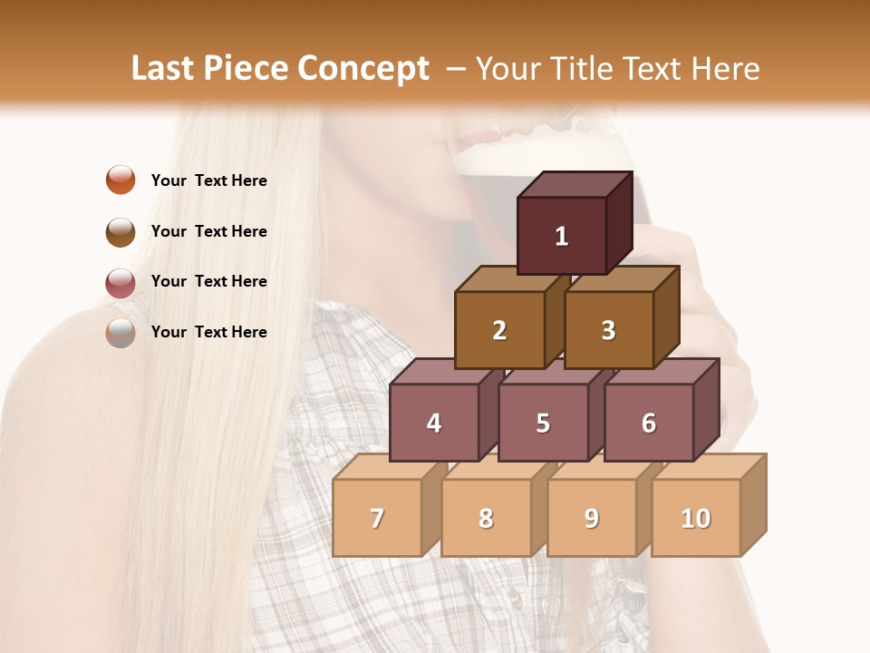 Person Girl Eye PowerPoint Template