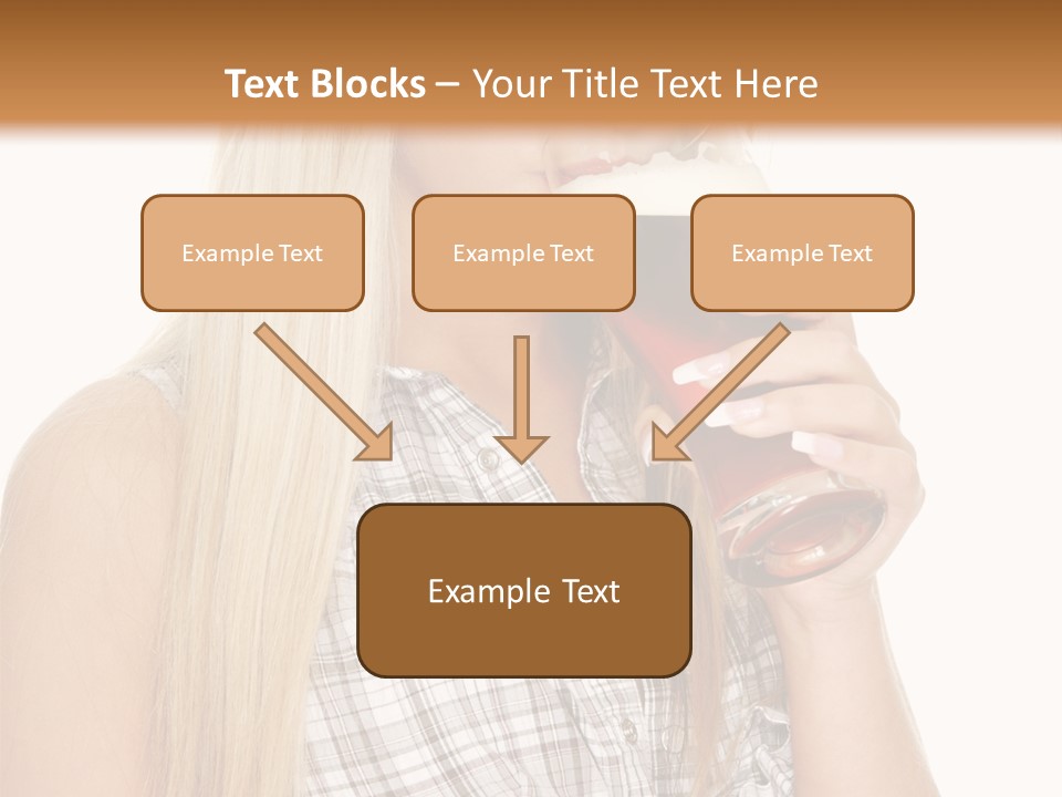 Person Girl Eye PowerPoint Template